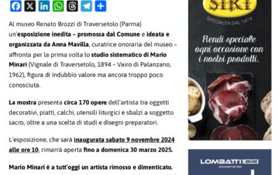 Mostra “Mario Minari da Traversetolo a Roma e ritorno” – 2 ottobre 2024